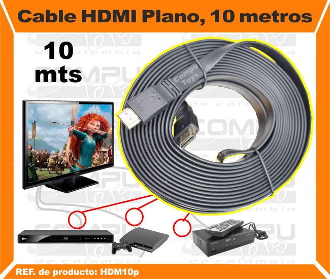 Cable HDMI Plano 10 metros