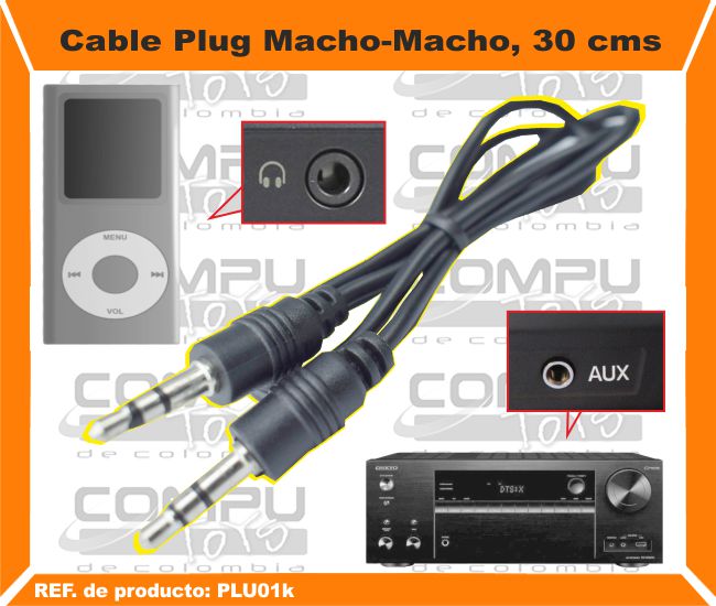 Cable Plug Macho Macho 30 cms.