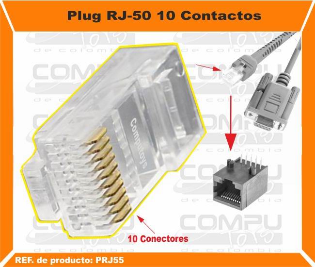 Plug RJ50 10 Contactos