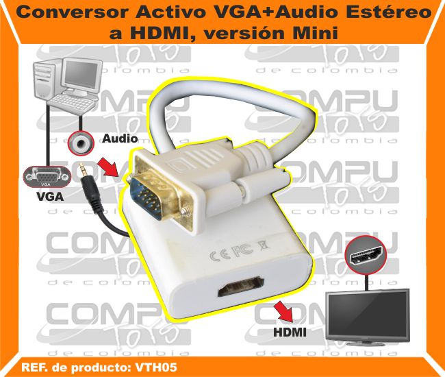 Conversor VGA a HDMI versión simple