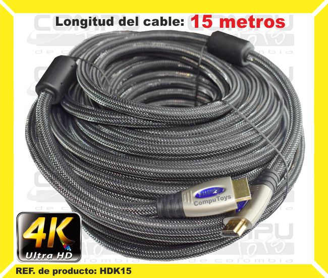 Computoys referencia HDK15 cable HDMI 4K