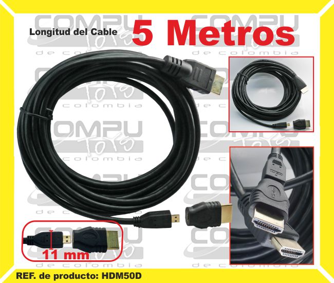 Cable Conector Hdmi 10 Metros De Largo Kanji Full Hd