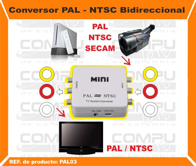 Conversor PAL NTSC Bidireccional - Computoys